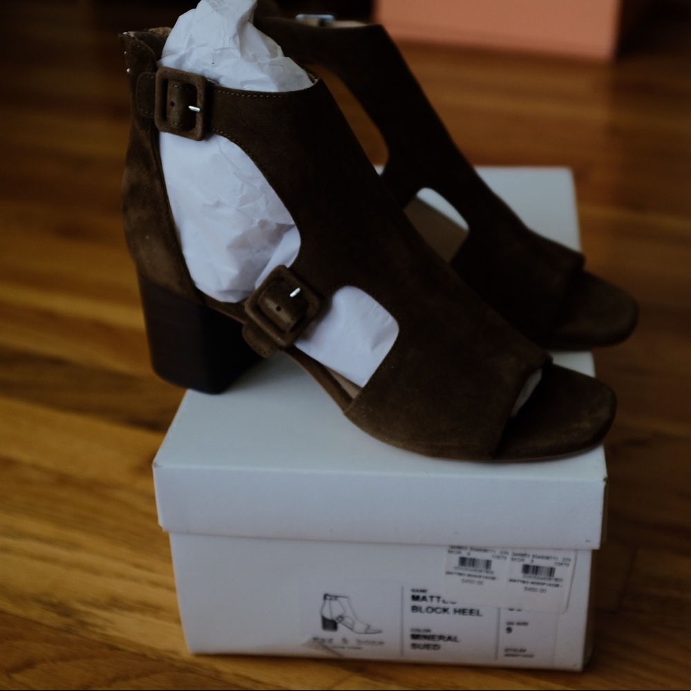 Rag & bone matte block heel